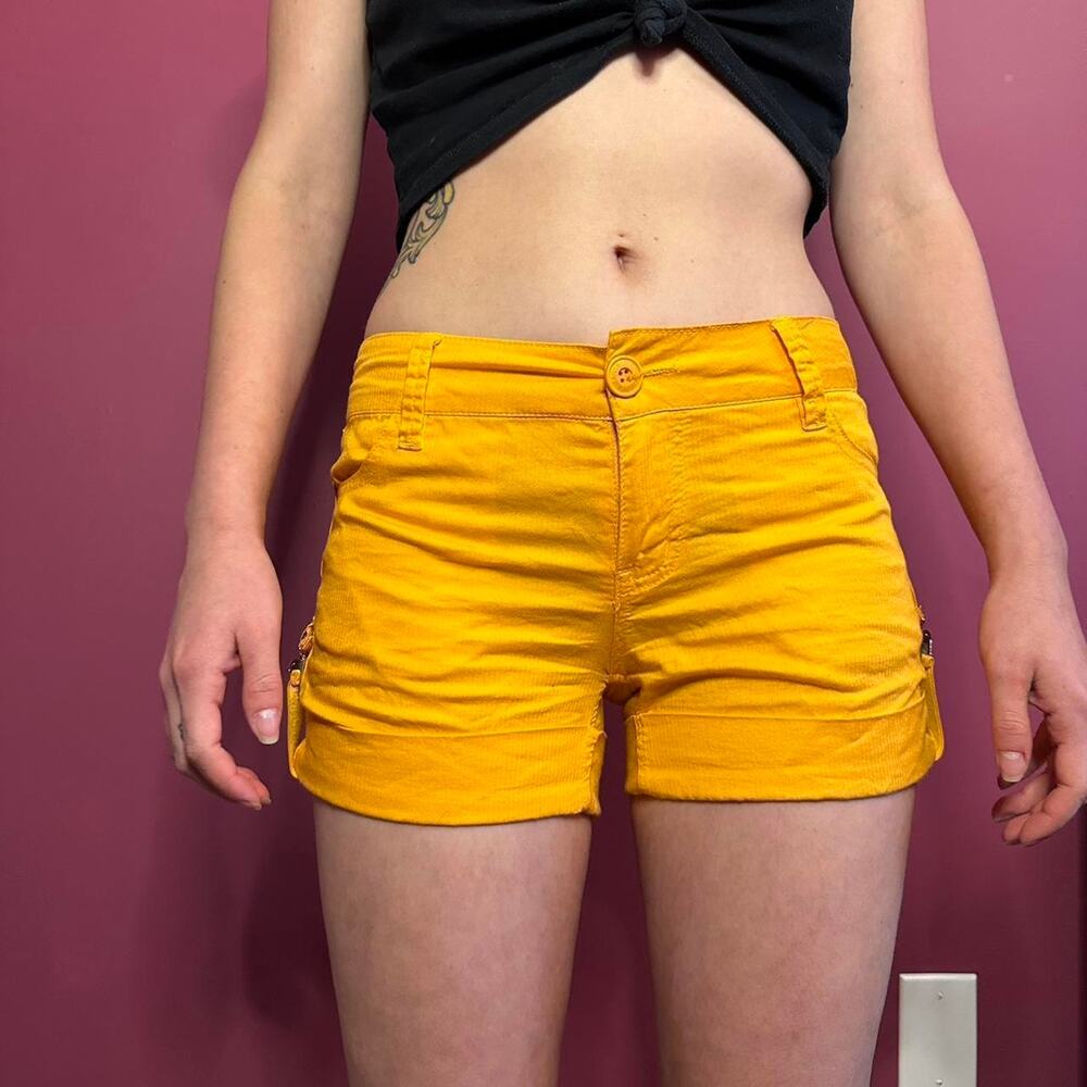 Pepe Euro Neon Orange Suspender Shorts